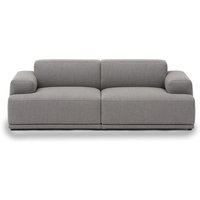 Muuto - Connect Soft Modular Sofa 2-Sitzer Konfiguration 1, Re-Wool 128 von Muuto