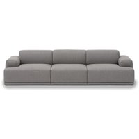 Muuto - Connect Soft Modular Sofa 3-Sitzer Konfiguration 1, Re-Wool 128 von Muuto