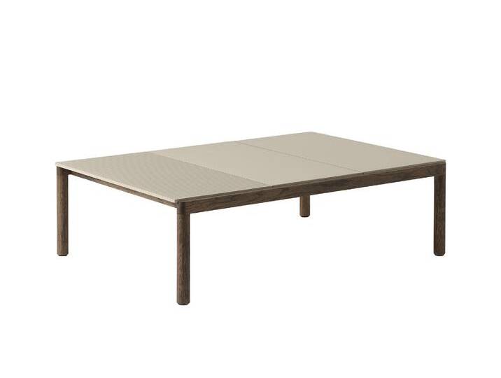 Muuto Couple Couchtisch, 84 x 120 cm, 2 plain 1 wavy - sand / eiche dunkel geölt Muuto Couple Couchtisch, 84 x 120 cm, 2 plain 1 wavy - sand / eiche dunkel geölt von Muuto