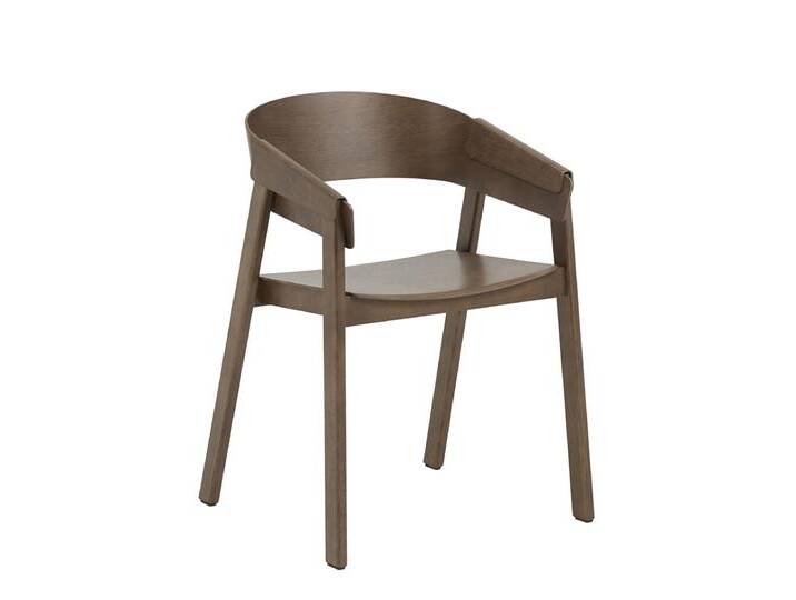 Muuto Cover Armlehnstuhl, eiche dunkel gebeizt von Muuto