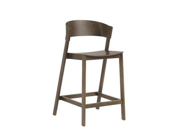 Muuto Cover Barhocker, höhe 65 cm, eiche dunkel gebeizt von Muuto