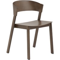 Muuto - Cover Side Chair, dunkelbraun von Muuto