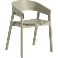 Muuto - Cover Stuhl mit Lederpolster von Muuto