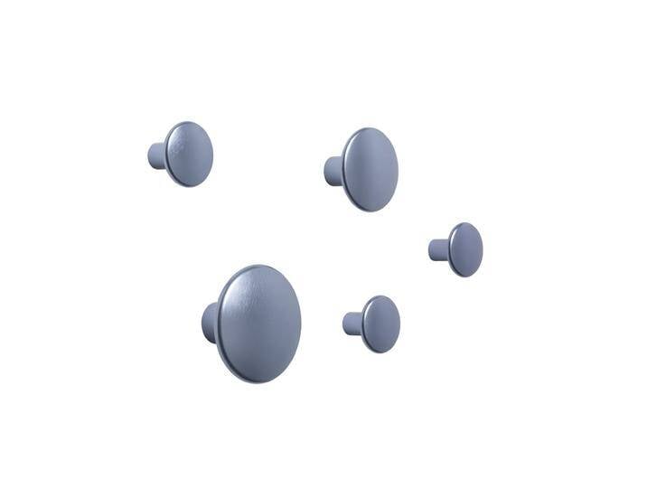 Muuto Dots Metall Wandhaken 5er-Set, pale blue von Muuto