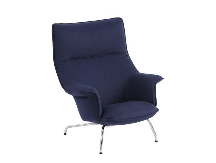Muuto Doze Lounge Chair high back, tube base, balder 782 / chrome von Muuto