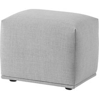 Muuto - Echo Pouf, 52 x 38 cm, hellgrau (Remix 123) von Muuto