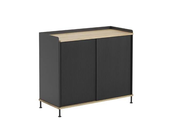 Muuto Enfold Sideboard, 100 x 85 cm, eiche geölt / anthrazit von Muuto