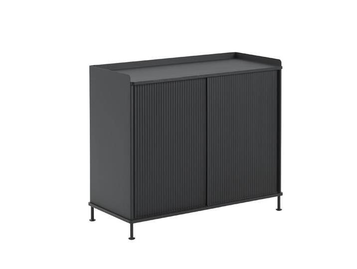 Muuto Enfold Sideboard, 100 x 85 cm, schwarz / anthrazit von Muuto