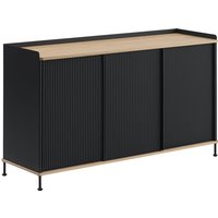 Muuto - Enfold Sideboard, 148 x 85 cm, Eiche / anthrazit von Muuto