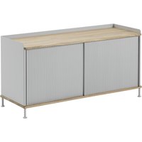 Muuto - Enfold Sideboard 125 x 62 cm, Eiche / grau von Muuto