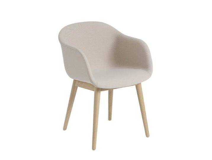 Muuto Fiber Armchair, wood base, steelcut trio 226 / eiche von Muuto