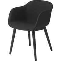 Muuto - Fiber Armlehnstuhl Holzgestell von Muuto