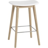 Muuto - Fiber Barhocker Holzgestell von Muuto