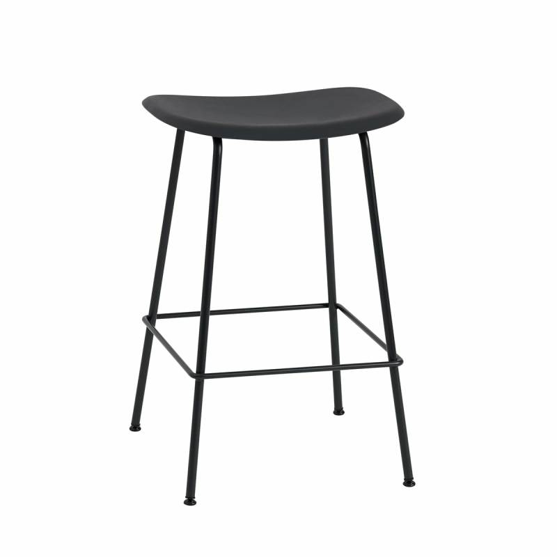 Muuto Fiber Barhocker Tube Base Design Barstuhl Bistrohocker Hocker Küchenstuhl B-Ware von Muuto