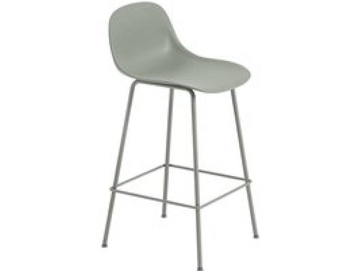 Muuto - Fiber Barhocker mit Rückenlehne Rohrgestell Muuto - Fiber Barhocker mit Rückenlehne Rohrgestell von Muuto
