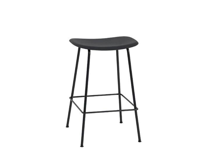 Muuto Fiber Barhocker ohne Rückenlehne, tube base, höhe 65 cm, schwarz / schwarz Muuto Fiber Barhocker ohne Rückenlehne, tube base, höhe 65 cm, schwarz / schwarz von Muuto