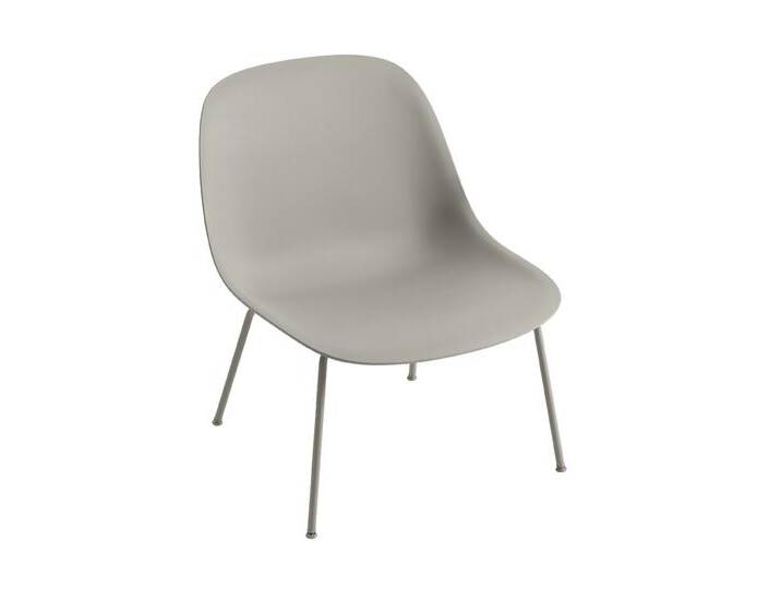 Muuto Fiber Lounge Chair, tube base, grau Muuto Fiber Lounge Chair, tube base, grau von Muuto