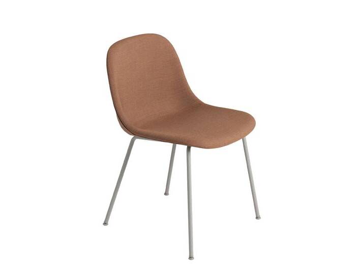 Muuto Fiber Side Chair, tube base, remix 452 / grau von Muuto