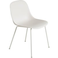 Muuto - Fiber Side Chair Tube Base, weiß recycled von Muuto