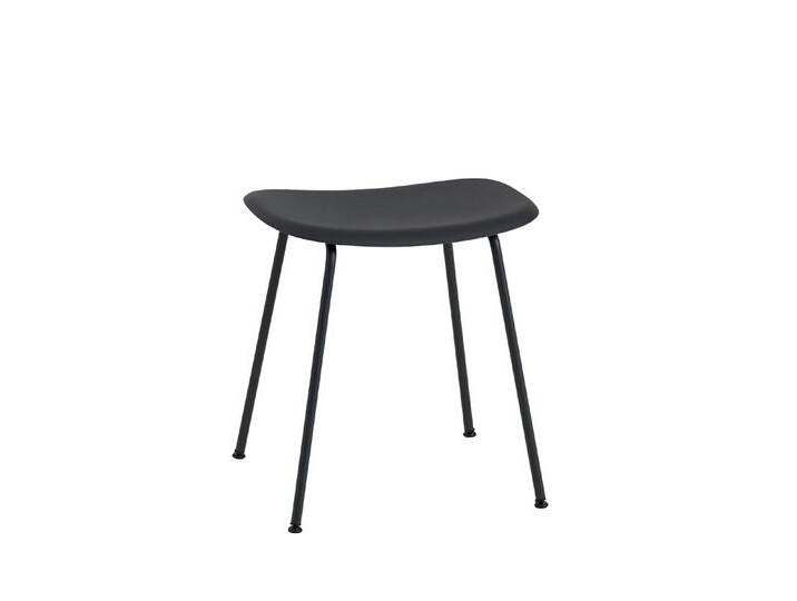 Muuto Fiber Stool, tube base, schwarz / schwarz Muuto Fiber Stool, tube base, schwarz / schwarz von Muuto