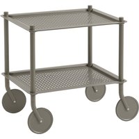 Muuto - Flow Outdoor Beistellwagen, 2 Etagen, taupe von Muuto