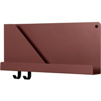 Muuto - Folded Shelves 51 x 22 cm, deep red von Muuto