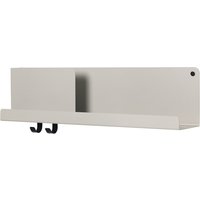 Muuto - Folded Shelves 63 x 16,5 cm, grau von Muuto