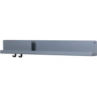 Muuto - Folded Shelves 96 x 13 cm, blau-grau von Muuto