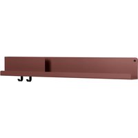 Muuto - Folded Shelves 96 x 13 cm, deep red von Muuto