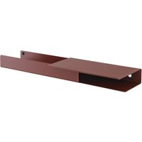 Muuto - Folded Shelves Platform 62 x 5,4 cm, deep red von Muuto