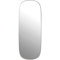 Muuto - Framed Mirror, groß, grau / Klarglas von Muuto