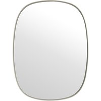 Muuto - Framed Mirror, klein, grau / Klarglas von Muuto