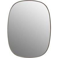 Muuto - Framed Mirror, klein, taupe / Klarglas von Muuto