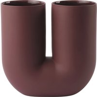 Muuto - Kink Vase, tiefrot von Muuto
