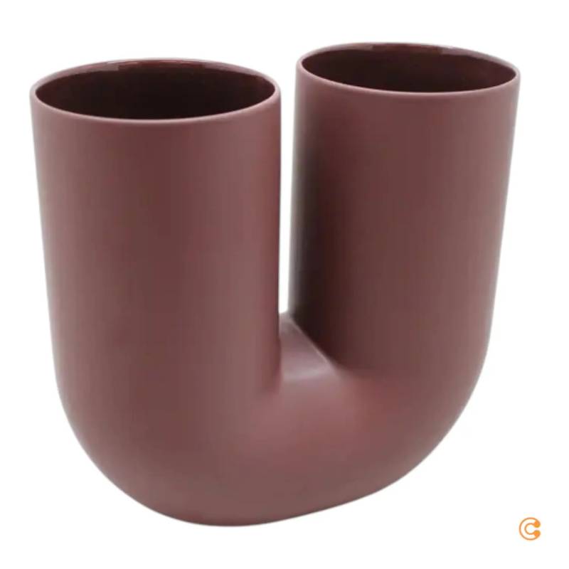 B-Ware Muuto Kink Vase Blumengefäß Blumenvase Gefäß Vase Tiefrot Siehe Text/Foto B-Ware Muuto Kink Vase Blumengefäß Blumenvase Gefäß Vase Tiefrot Siehe Text/Foto von Muuto