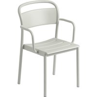Muuto - Linear Steel Armchair Outdoor, grau von Muuto