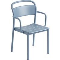 Muuto - Linear Steel Armchair Outdoor, hellblau von Muuto