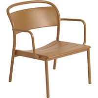 Muuto - Linear Steel Armchair, burnt orange RAL 8001 von Muuto