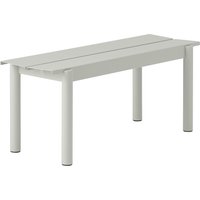 Muuto - Linear Steel Bank Outdoor, 110 cm, grau von Muuto