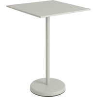 Muuto - Linear Steel Bistrotisch Outdoor 70 x 70 cm, H 105 cm, grau Muuto - Linear Steel Bistrotisch Outdoor 70 x 70 cm, H 105 cm, grau von Muuto