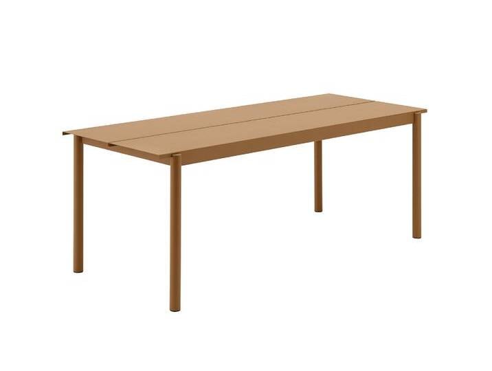 Muuto Linear Steel Gartentisch, 200 x 75 cm, burnt orange Muuto Linear Steel Gartentisch, 200 x 75 cm, burnt orange von Muuto