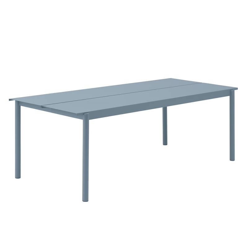 Muuto   Linear Steel Outdoor Gartentisch 220 X 90 Cm Hellblau Tisch Outdoormöbel B-Ware von Muuto