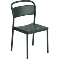 Muuto - Linear Steel Side Chair, dunkelgrün von Muuto