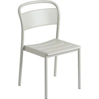 Muuto - Linear Steel Side Chair Outdoor, grau von Muuto