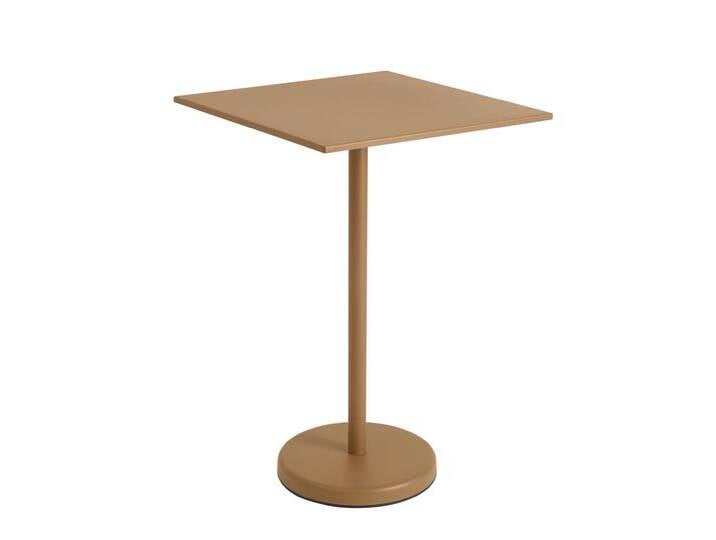 Muuto Linear Steel Stehtisch, 70 x 70 cm, burnt orange von Muuto