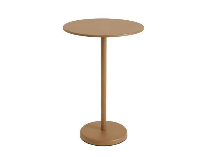 Muuto Linear Steel Stehtisch, Ø 70 cm, burnt orange von Muuto