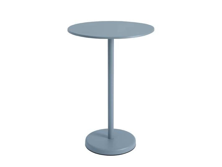 Muuto Linear Steel Stehtisch, Ø 70 cm, pale blue von Muuto