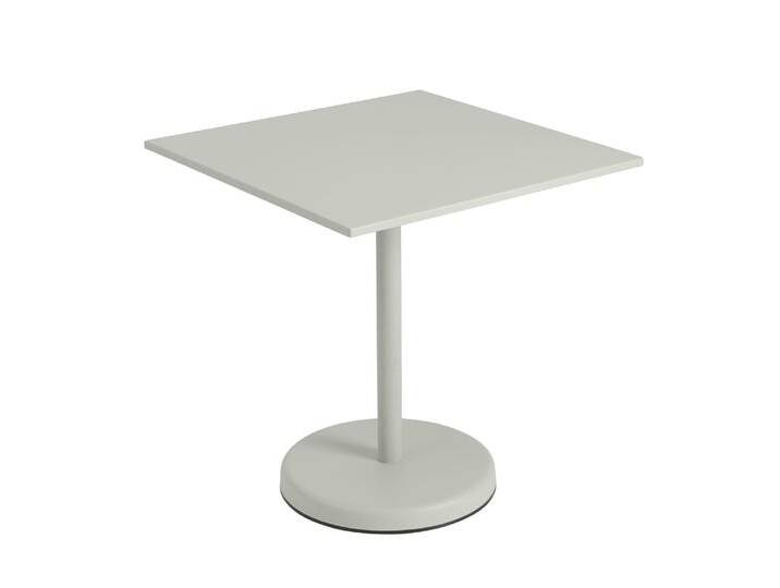 Muuto Linear Steel Tisch, 70 x 70 cm, höhe 73 cm, grau Muuto Linear Steel Tisch, 70 x 70 cm, höhe 73 cm, grau von Muuto