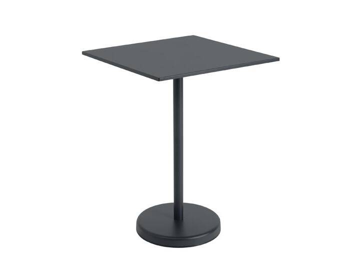 Muuto Linear Steel Tisch, 70 x 70 cm, höhe 95 cm, anthrazit black Muuto Linear Steel Tisch, 70 x 70 cm, höhe 95 cm, anthrazit black von Muuto