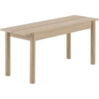 Muuto - Linear Wood Bank 110 x 34 cm, Eiche von Muuto